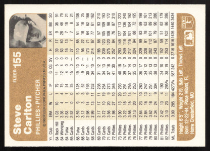 1983 Fleer #155 Steve Carlton