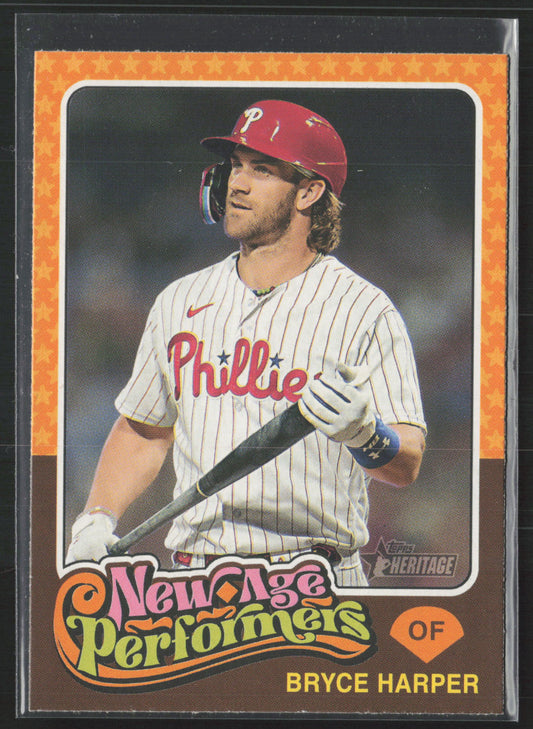 2024 Topps Heritage #NAP-14 Bryce Harper New Age Performers