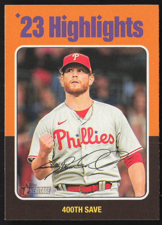 2024 Topps Heritage #6 400th Save (Craig Kimbrel)