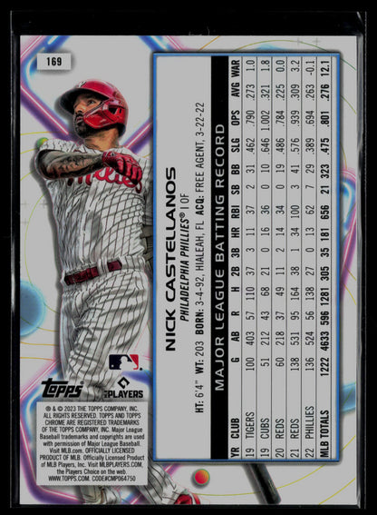 2023 Topps Cosmic Chrome #169 Nick Castellanos