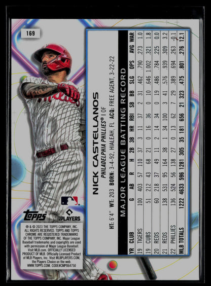 2023 Topps Cosmic Chrome #169 Nick Castellanos