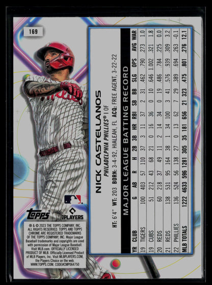 2023 Topps Cosmic Chrome #169 Nick Castellanos