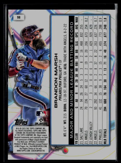 2023 Topps Cosmic Chrome #98 Brandon Marsh