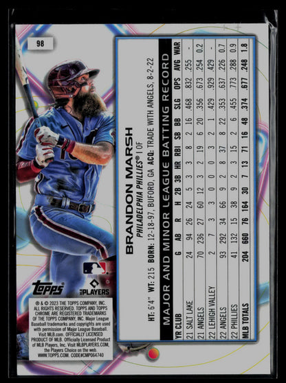 2023 Topps Cosmic Chrome #98 Brandon Marsh