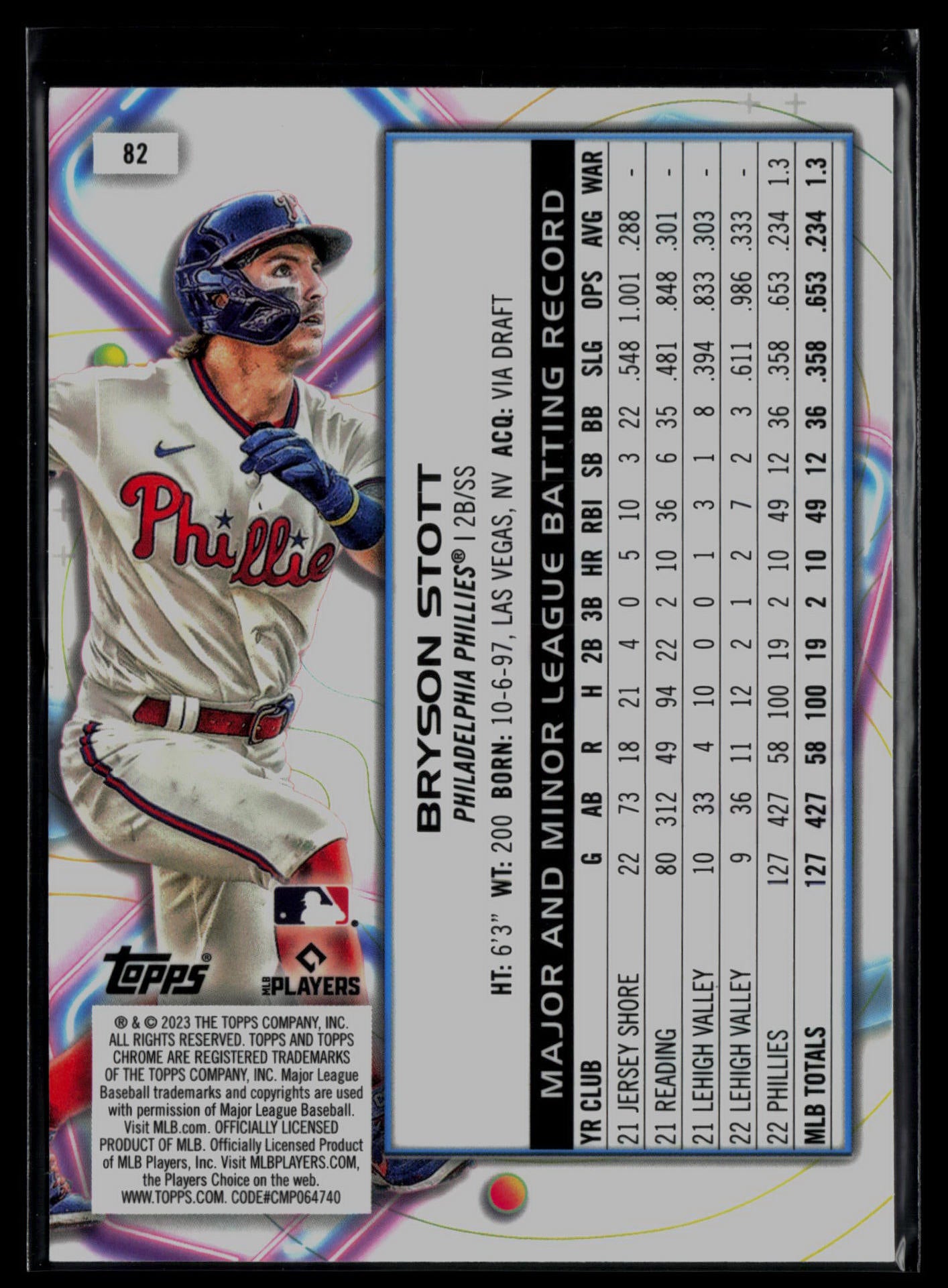 2023 Topps Cosmic Chrome #82 Bryson Stott