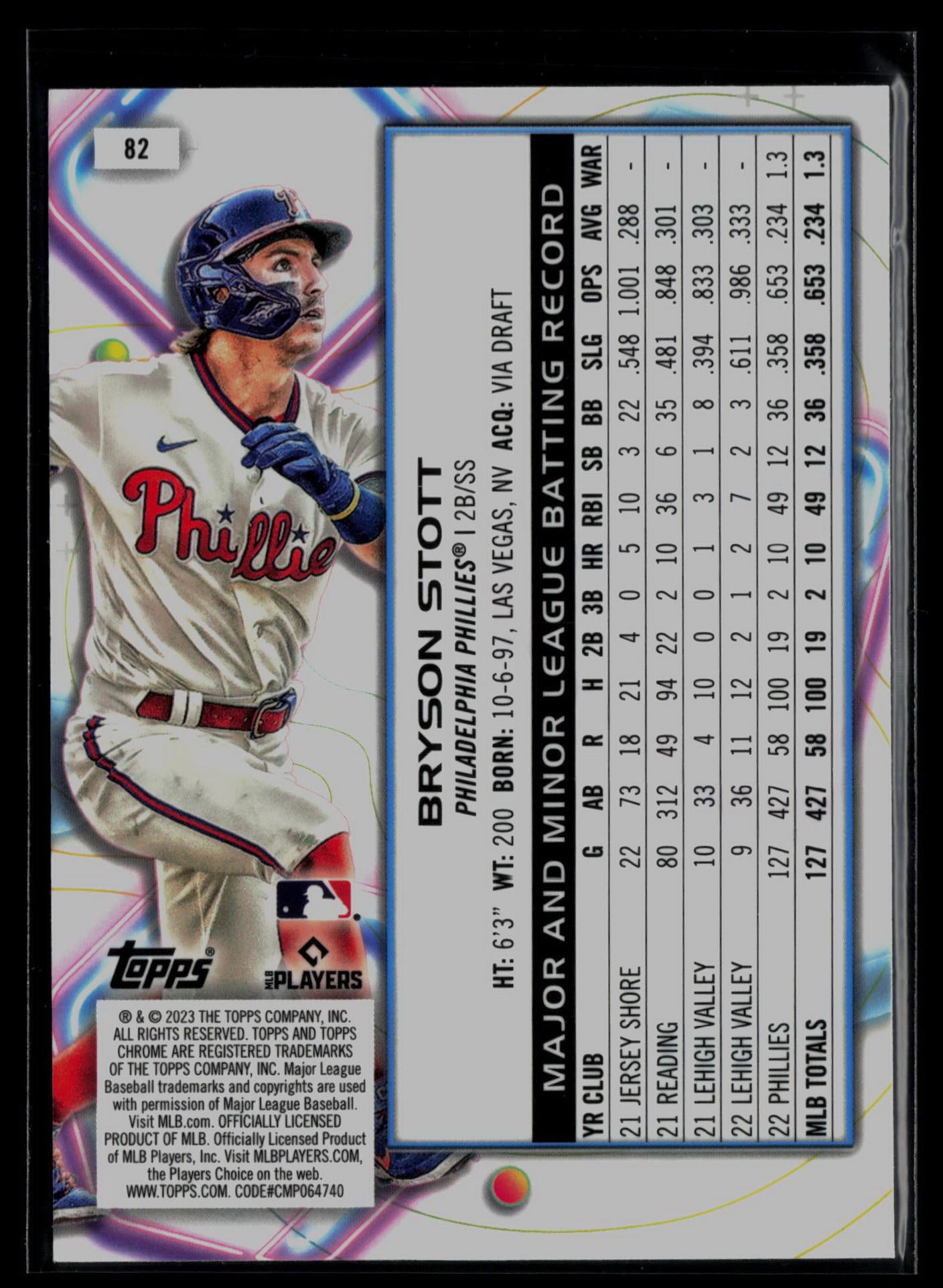 2023 Topps Cosmic Chrome #82 Bryson Stott