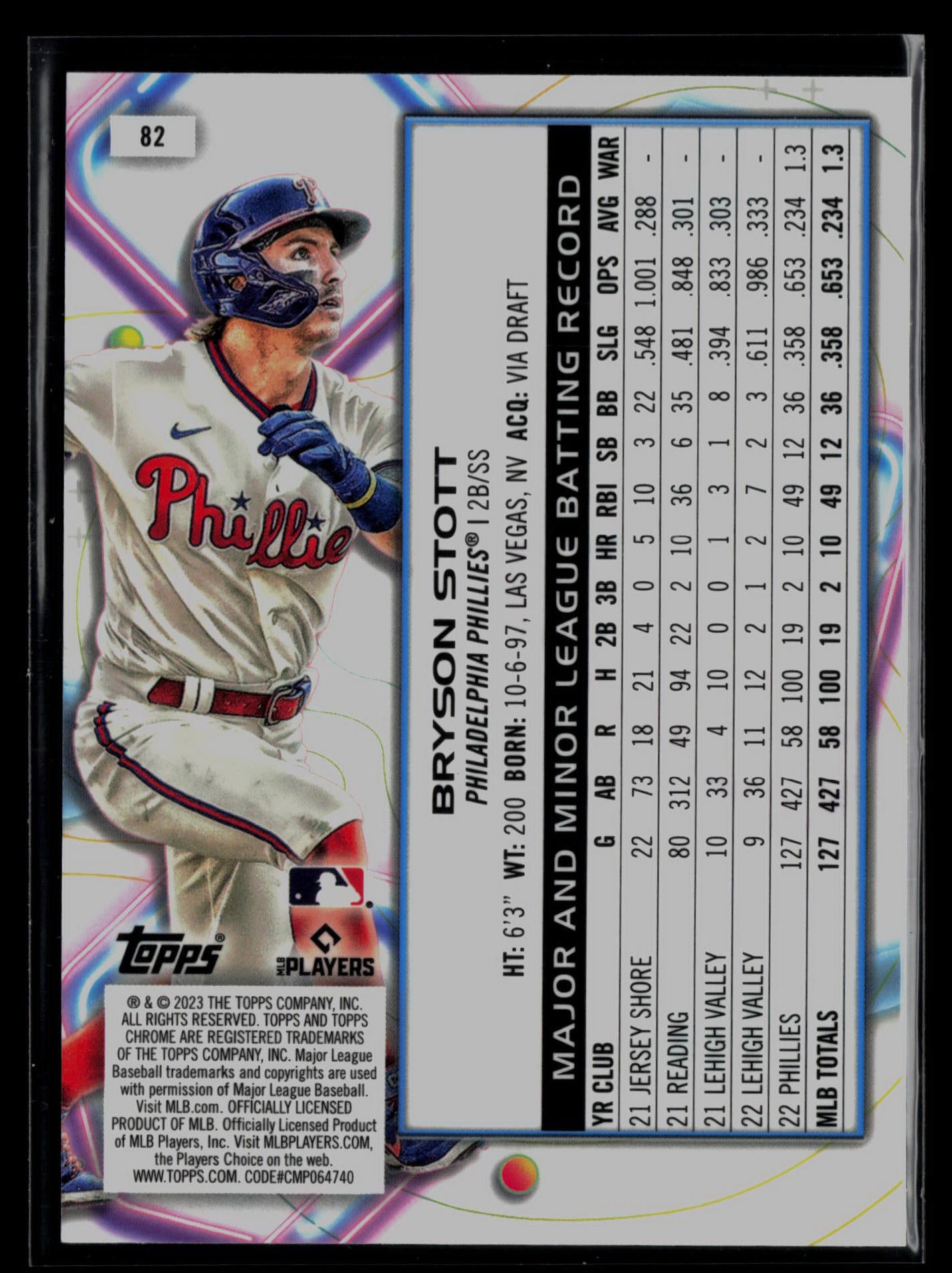 2023 Topps Cosmic Chrome #82 Bryson Stott