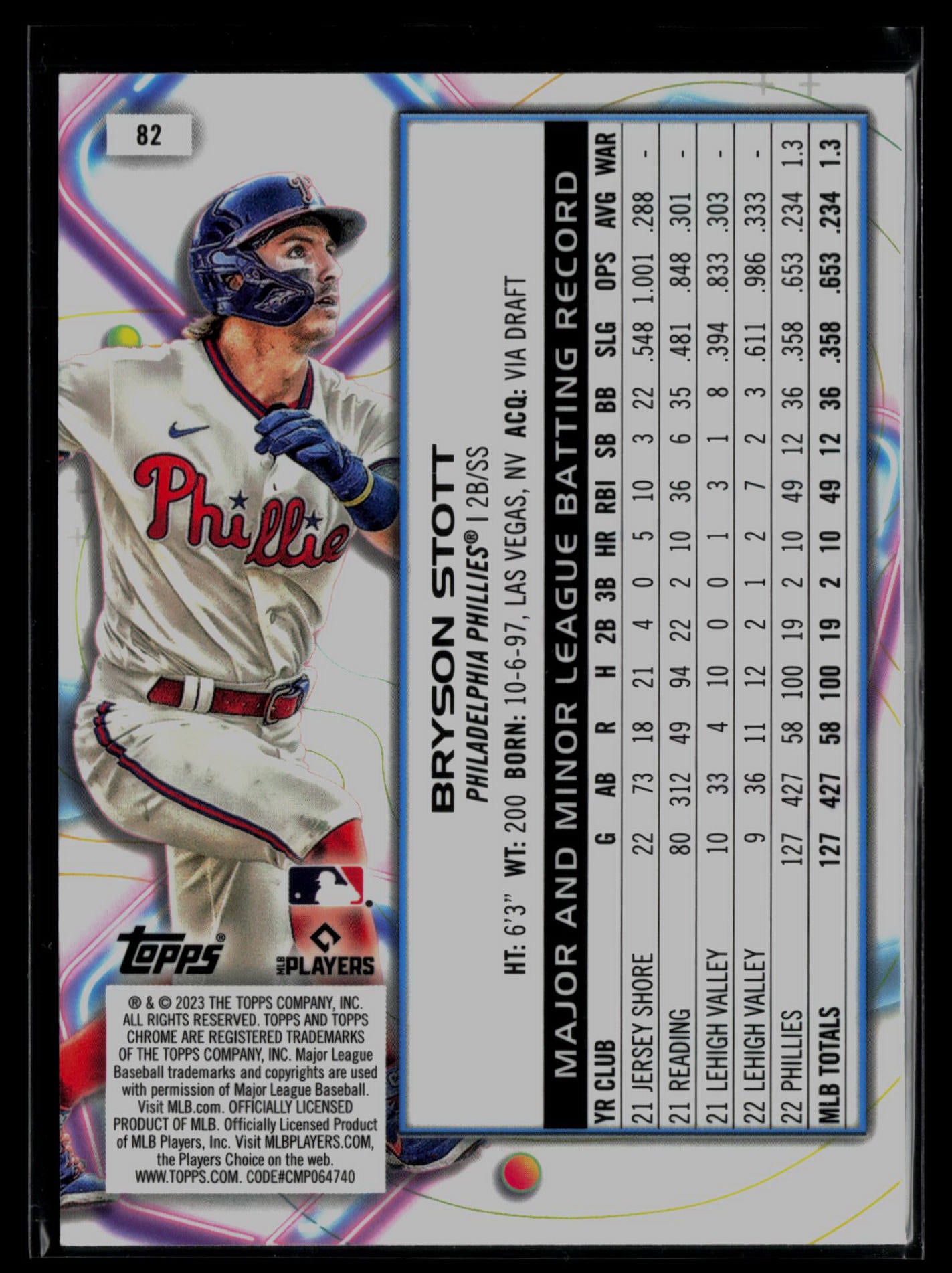 2023 Topps Cosmic Chrome #82 Bryson Stott