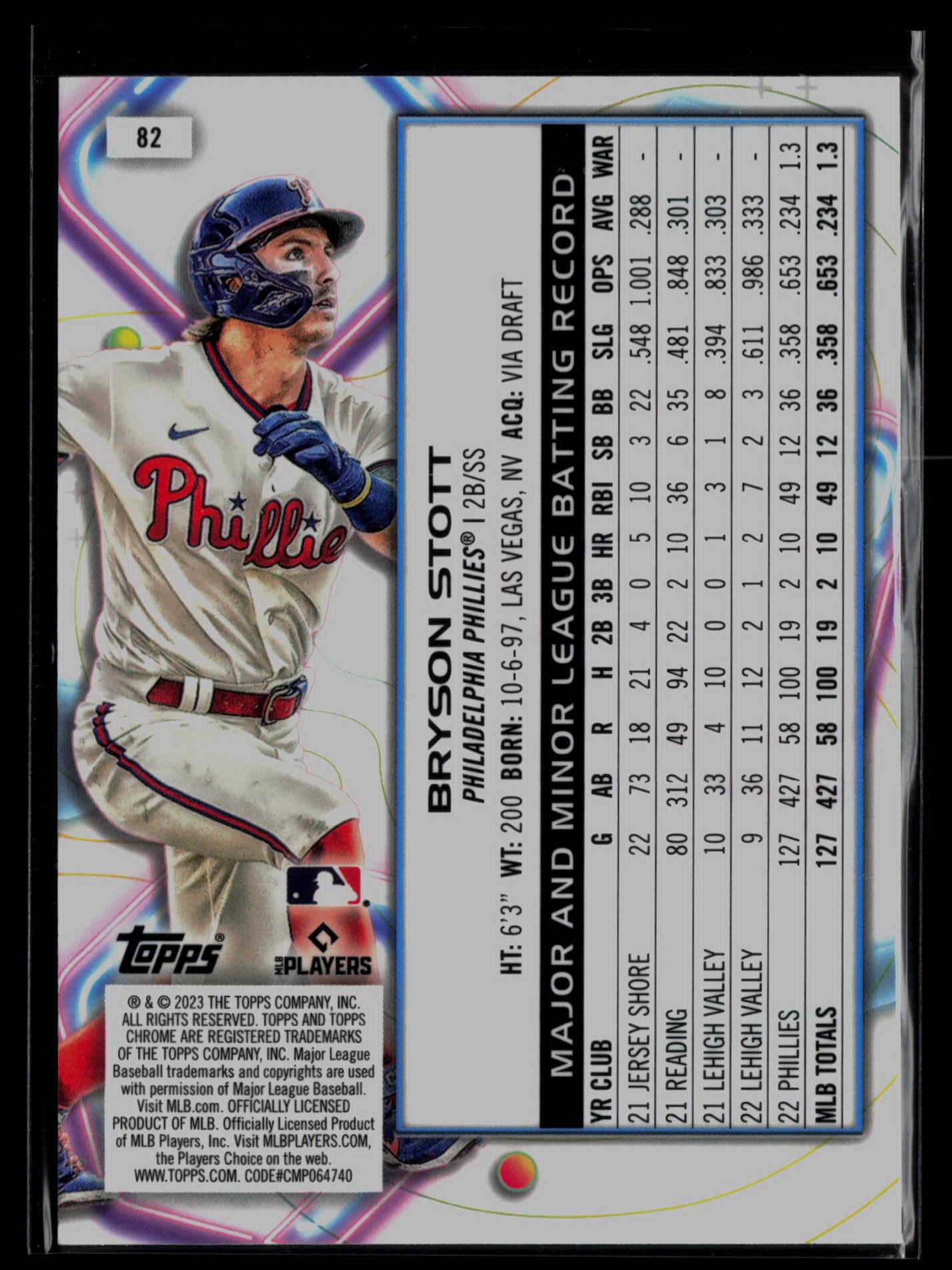 2023 Topps Cosmic Chrome #82 Bryson Stott