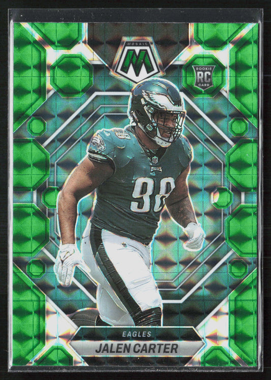 2023 Panini Mosaic #328 Jalen Carter Green Mosaic