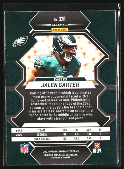 2023 Panini Mosaic #328 Jalen Carter