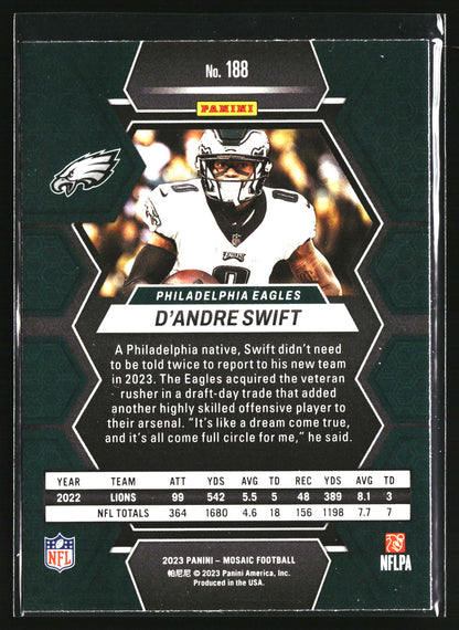 2023 Panini Mosaic #188 D'Andre Swift