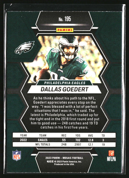 2023 Panini Mosaic #195 Dallas Goedert