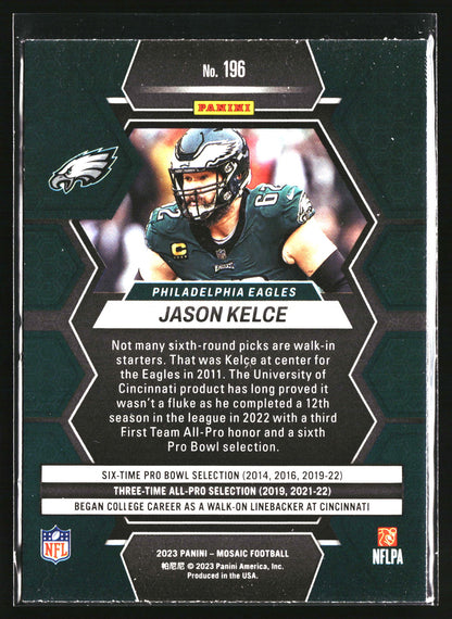 2023 Panini Mosaic #196 Jason Kelce