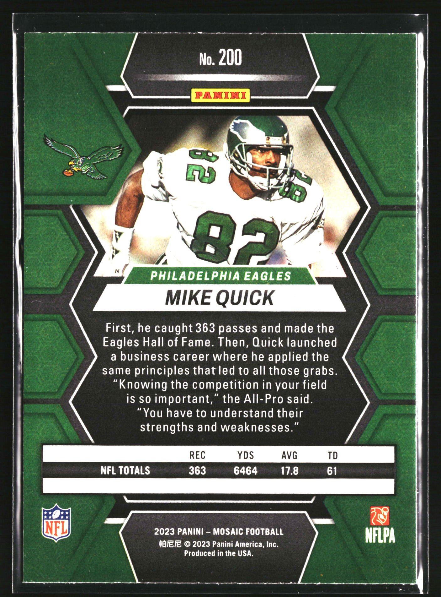 2023 Panini Mosaic #200 Mike Quick