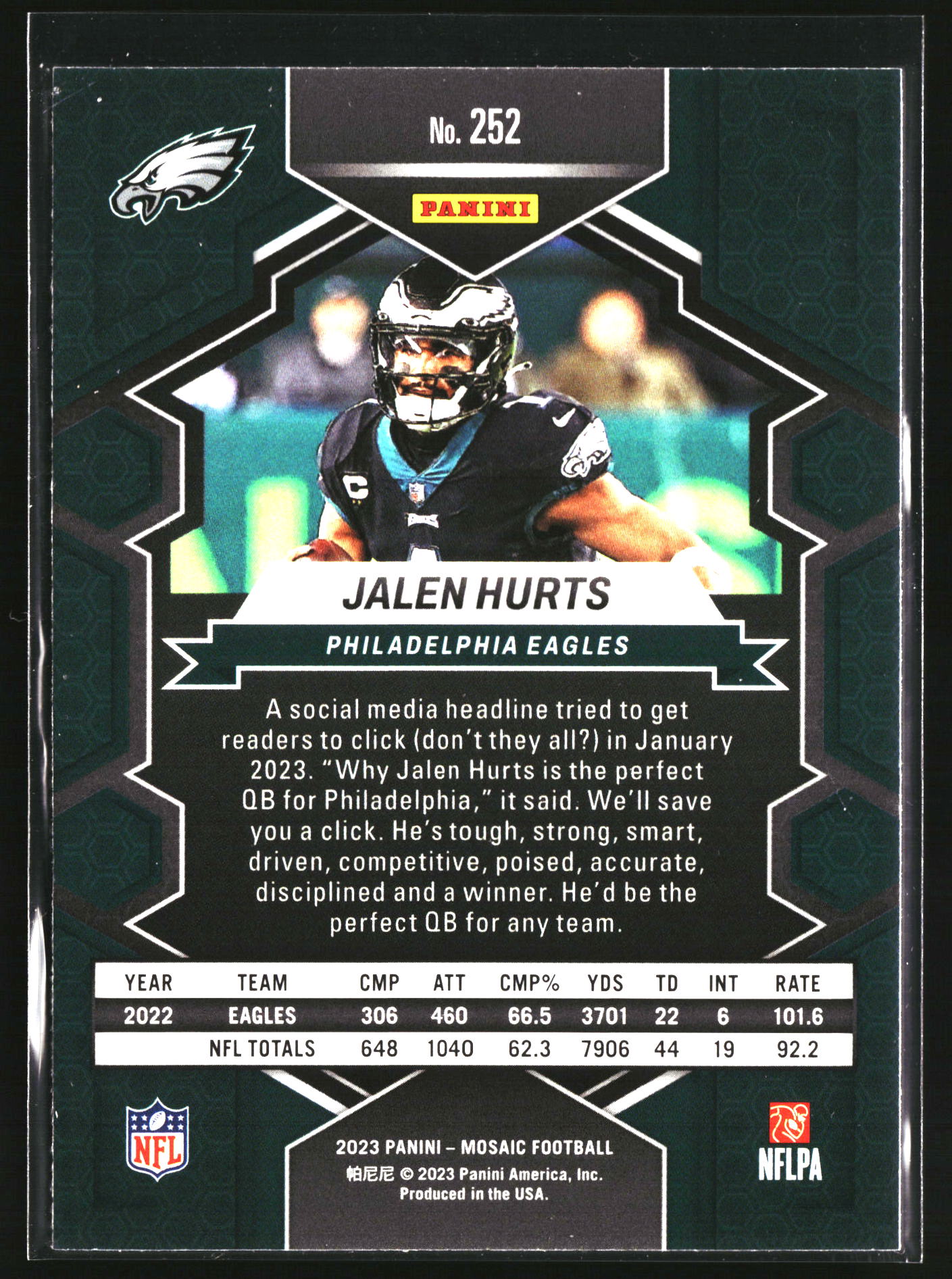 2023 Panini Mosaic #252 Jalen Hurts