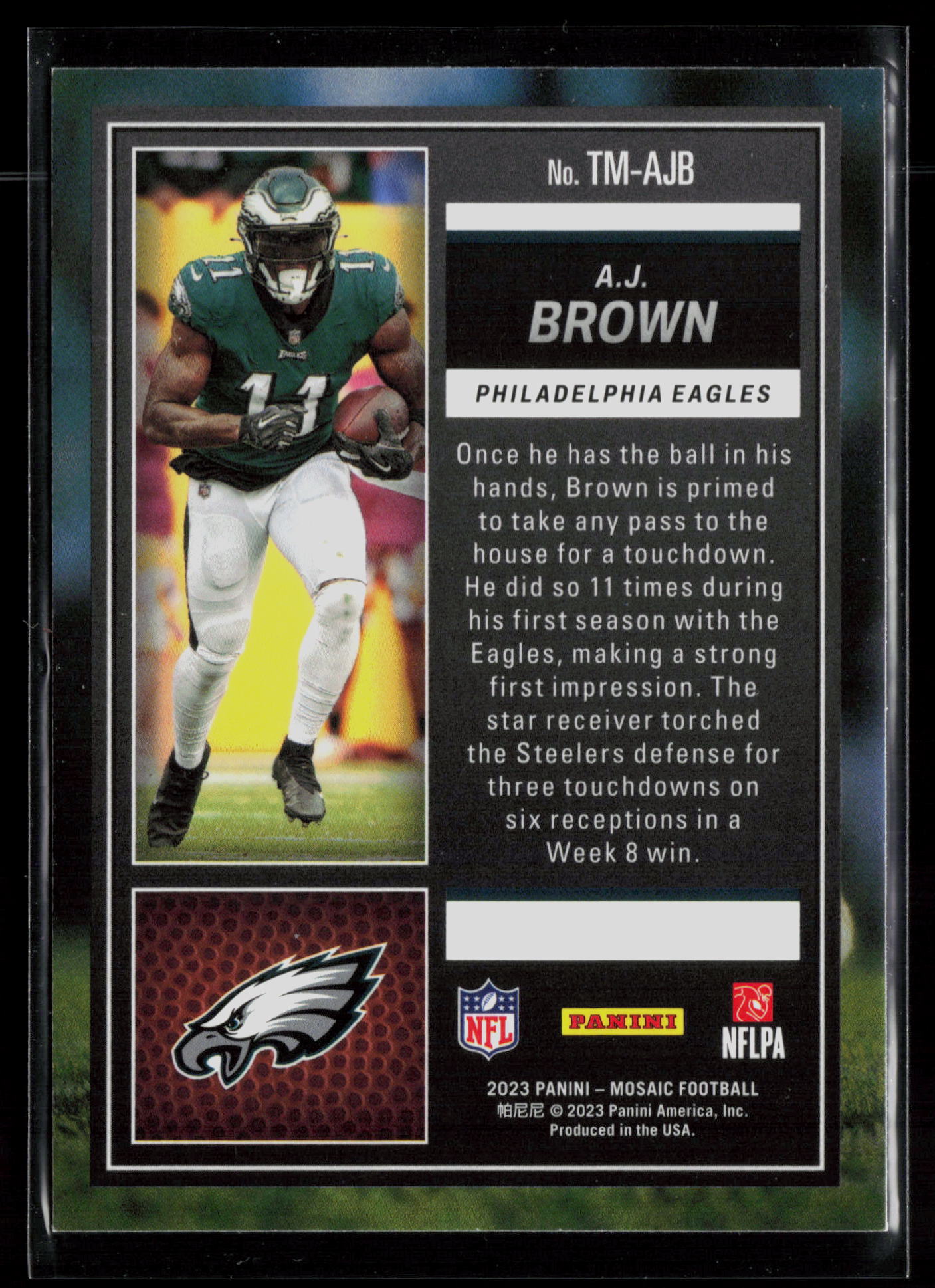 2023 Panini Mosaic #TM-AJB A.J. Brown Touchdown Masters