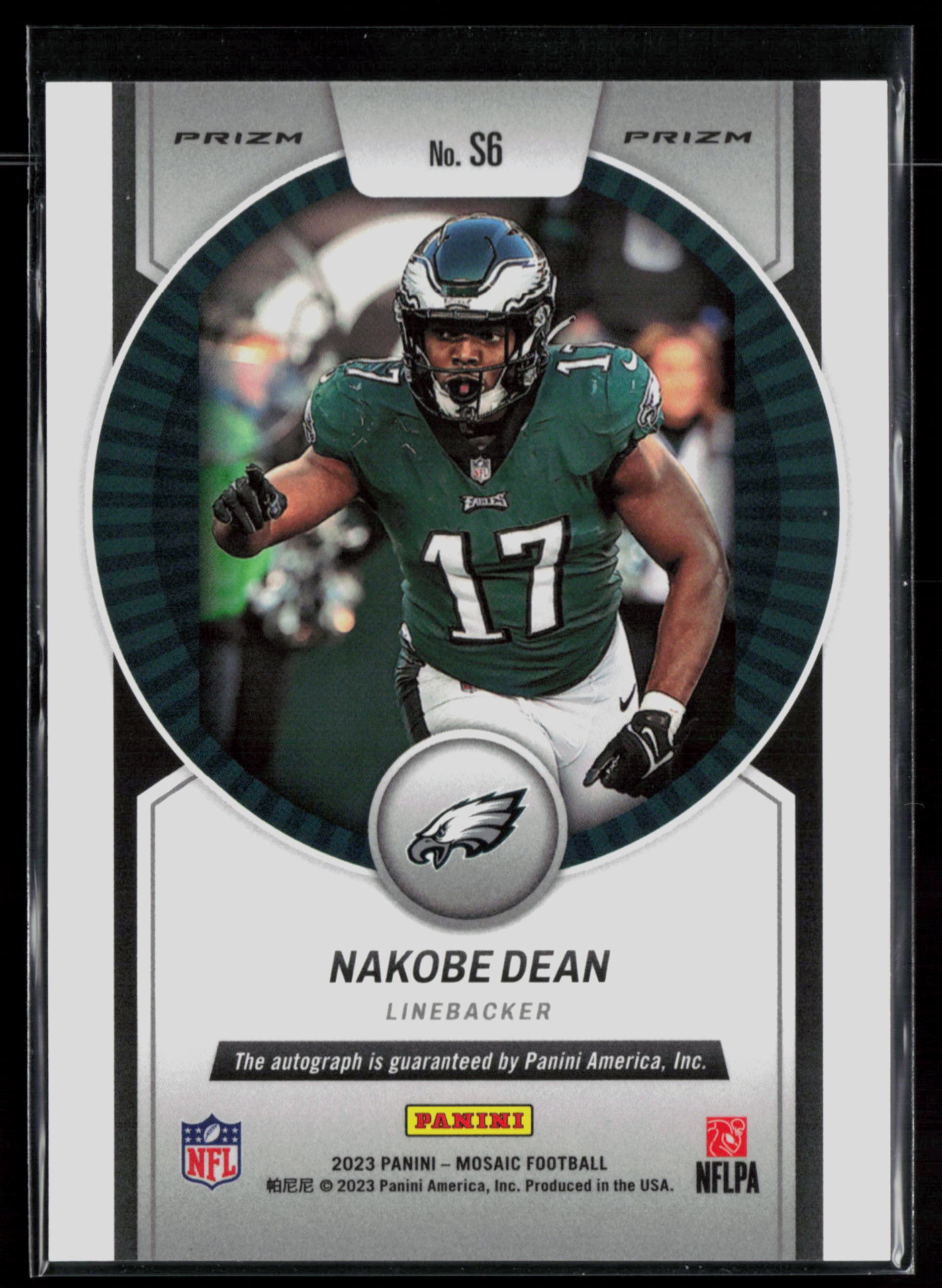 2023 Panini Mosaic #S6 Nakobe Dean Scripts