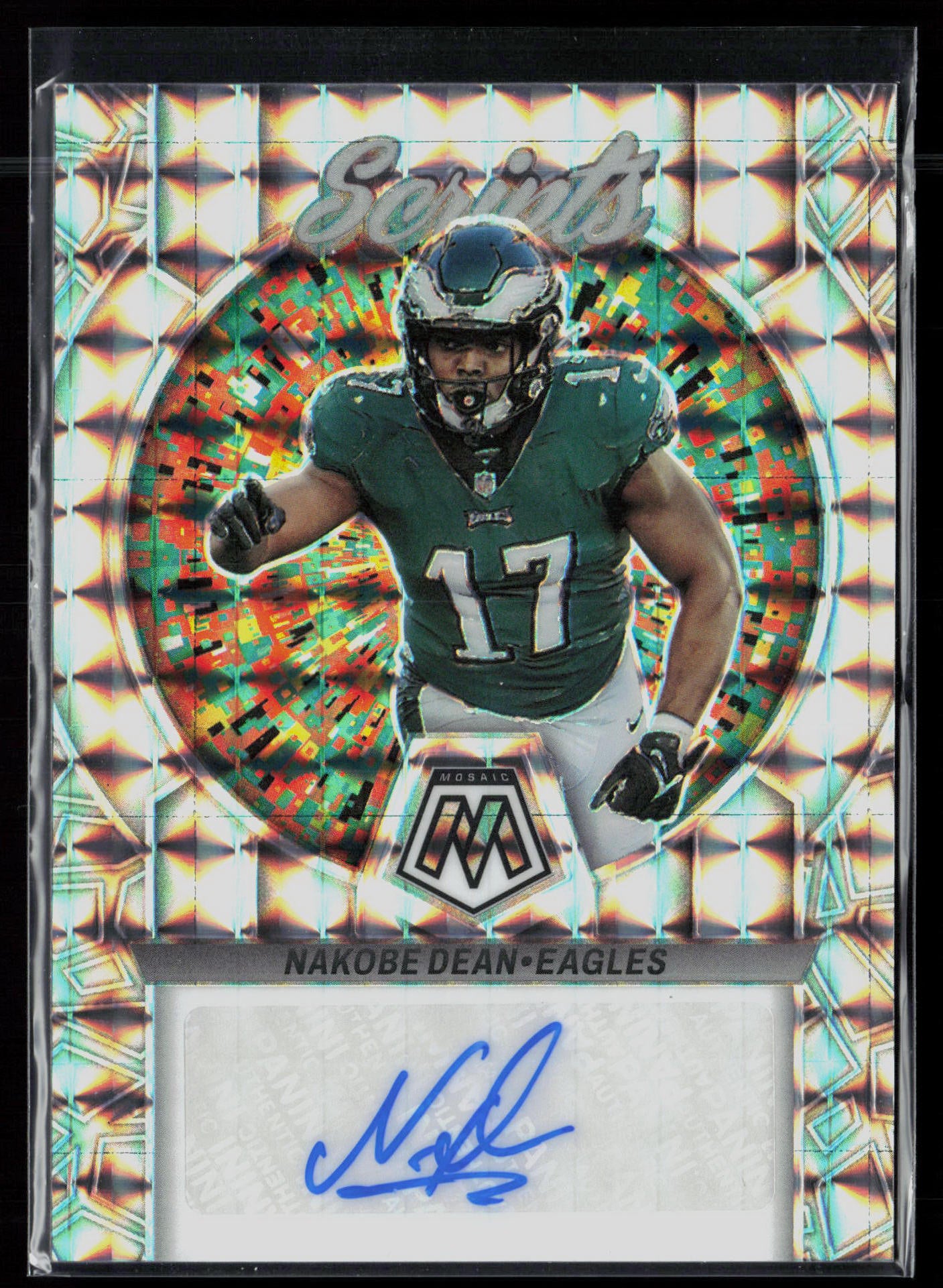 2023 Panini Mosaic #S6 Nakobe Dean Scripts