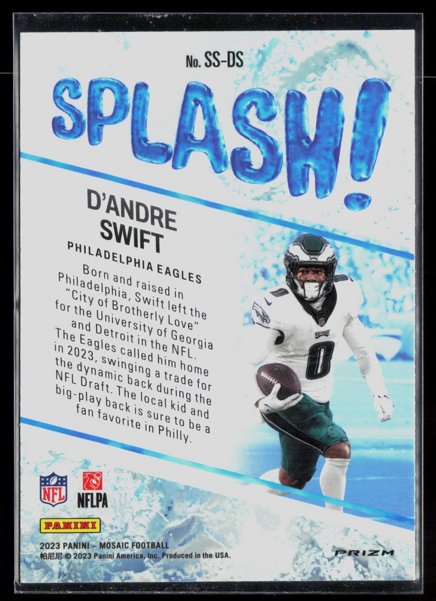 2023 Panini Mosaic #SS-DS D'Andre Swift Splash Mosaic