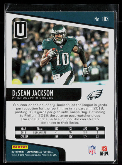 2019 Panini Unparalleled #103 DeSean Jackson