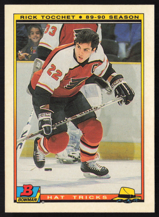 1990-91 Bowman #14b Rick Tocchet Hat Tricks