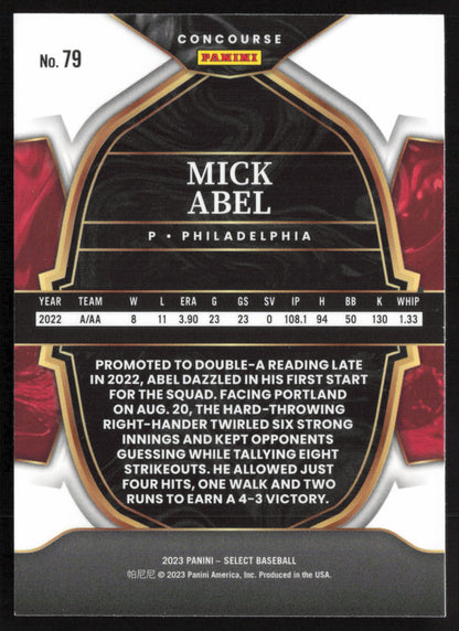 2023 Panini Select #79 Mick Abel