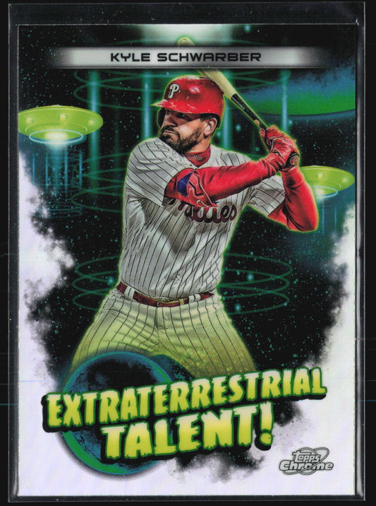 2023 Topps Cosmic Chrome #ET-17 Kyle Schwarber Extraterrestrial Talent