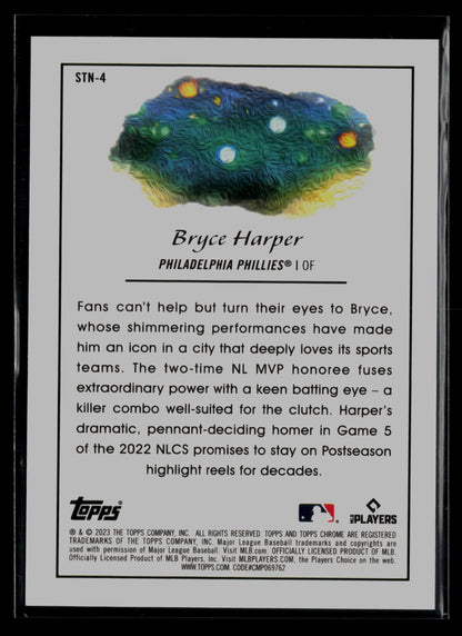 2023 Topps Cosmic Chrome #STN-4 Bryce Harper Stars in the Night