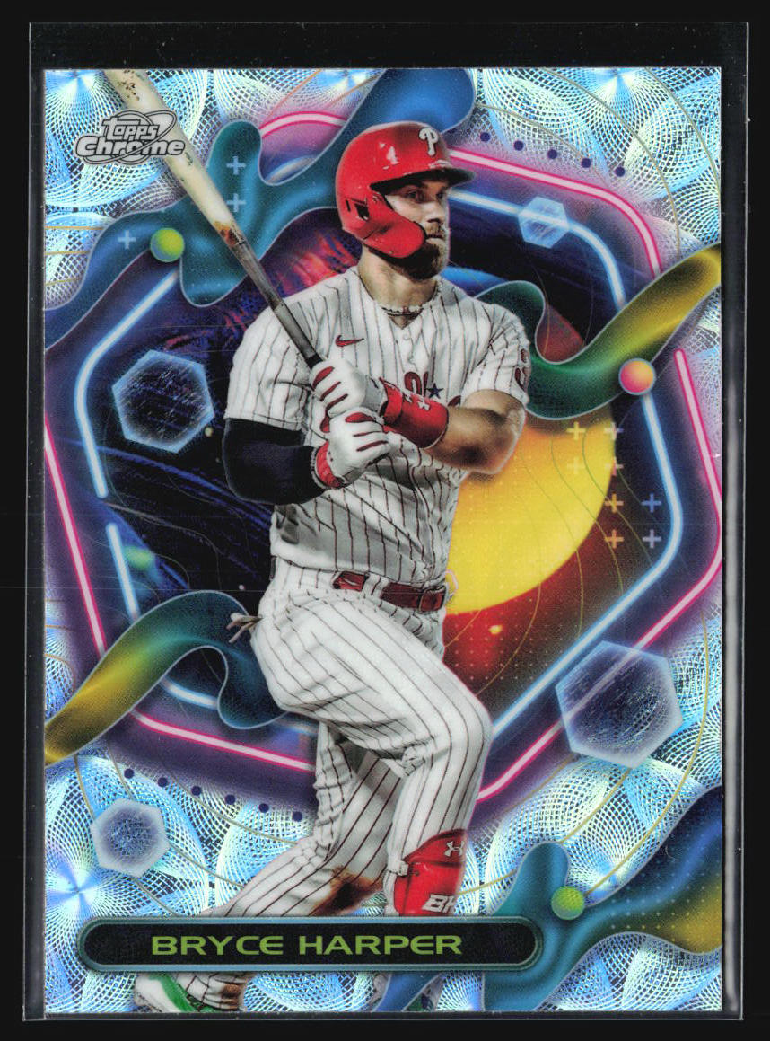 2023 Topps Cosmic Chrome #19 Bryce Harper Nucleus Refractor