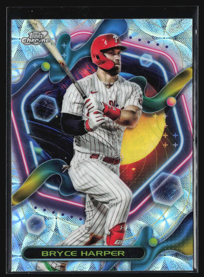 2023 Topps Cosmic Chrome #19 Bryce Harper Nucleus Refractor