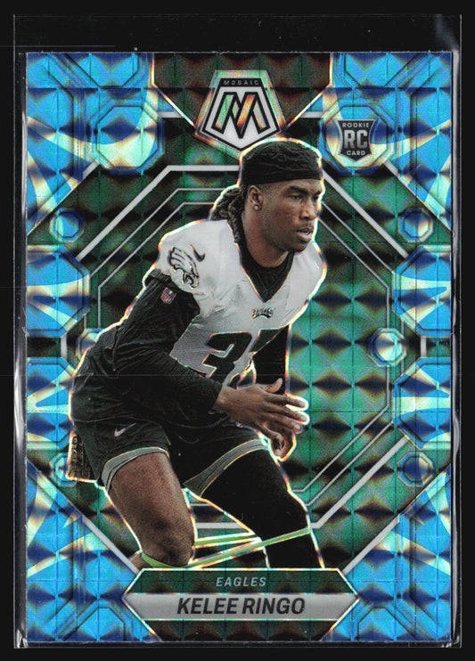 2023 Panini Mosaic #341 Kelee Ringo Reactive Blue Mosaic