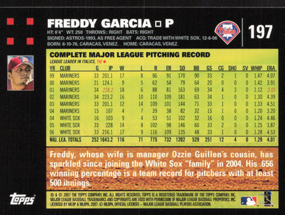 2007 Topps #197 Freddy Garcia