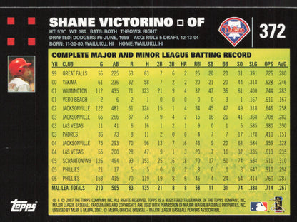 2007 Topps #372 Shane Victorino