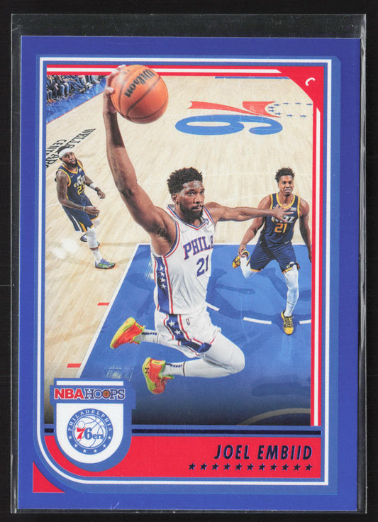 2022-23 Hoops #30 Joel Embiid Blue