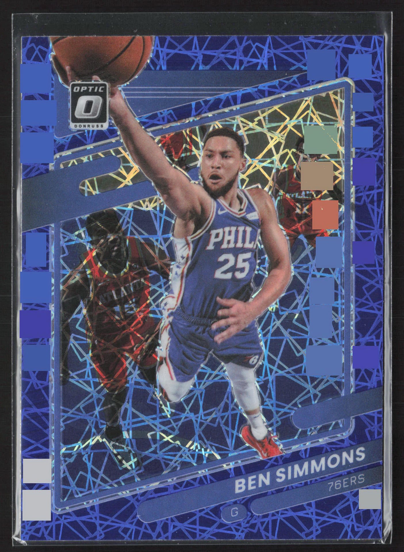 2021-22 Donruss Optic #84 Ben Simmons Blue Velocity