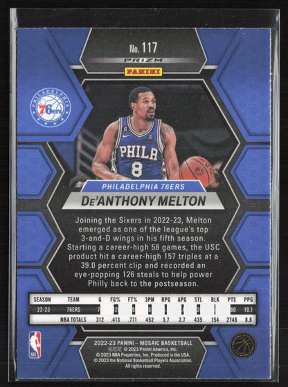 2022-23 Panini Mosaic #117 De'Anthony Melton Green