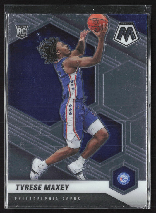 2020-21 Panini Mosaic #203 Tyrese Maxey