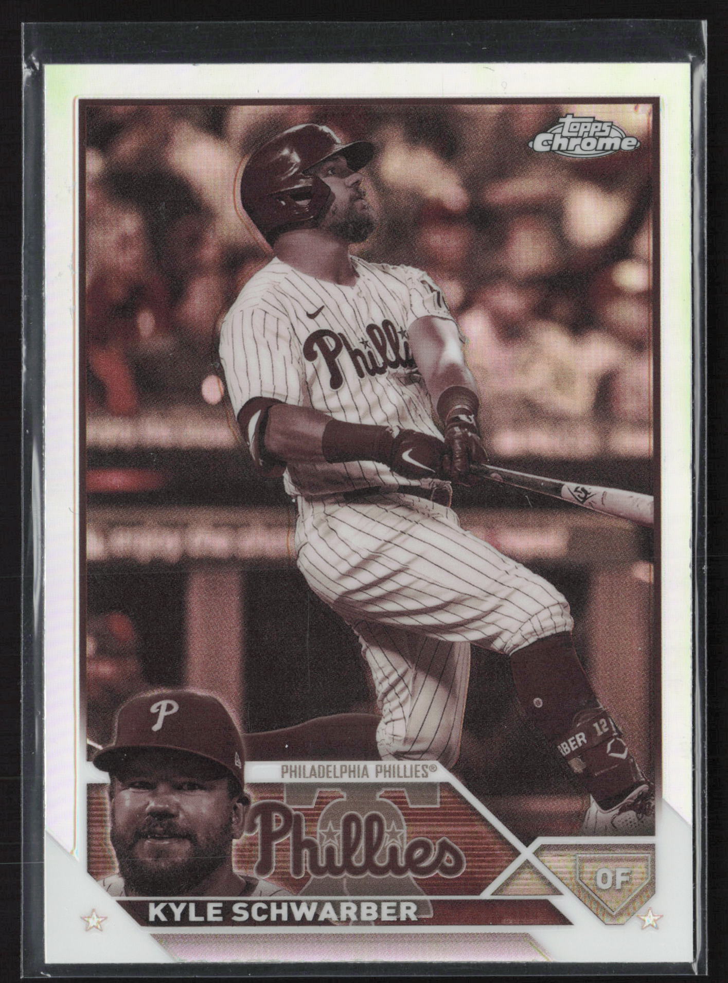 2023 Topps Chrome #88 Kyle Schwarber Sepia Refractor