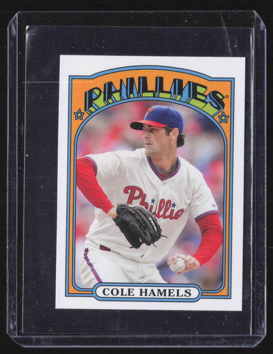 2013 Topps #TM-92 Cole Hamels 1972 Topps Minis