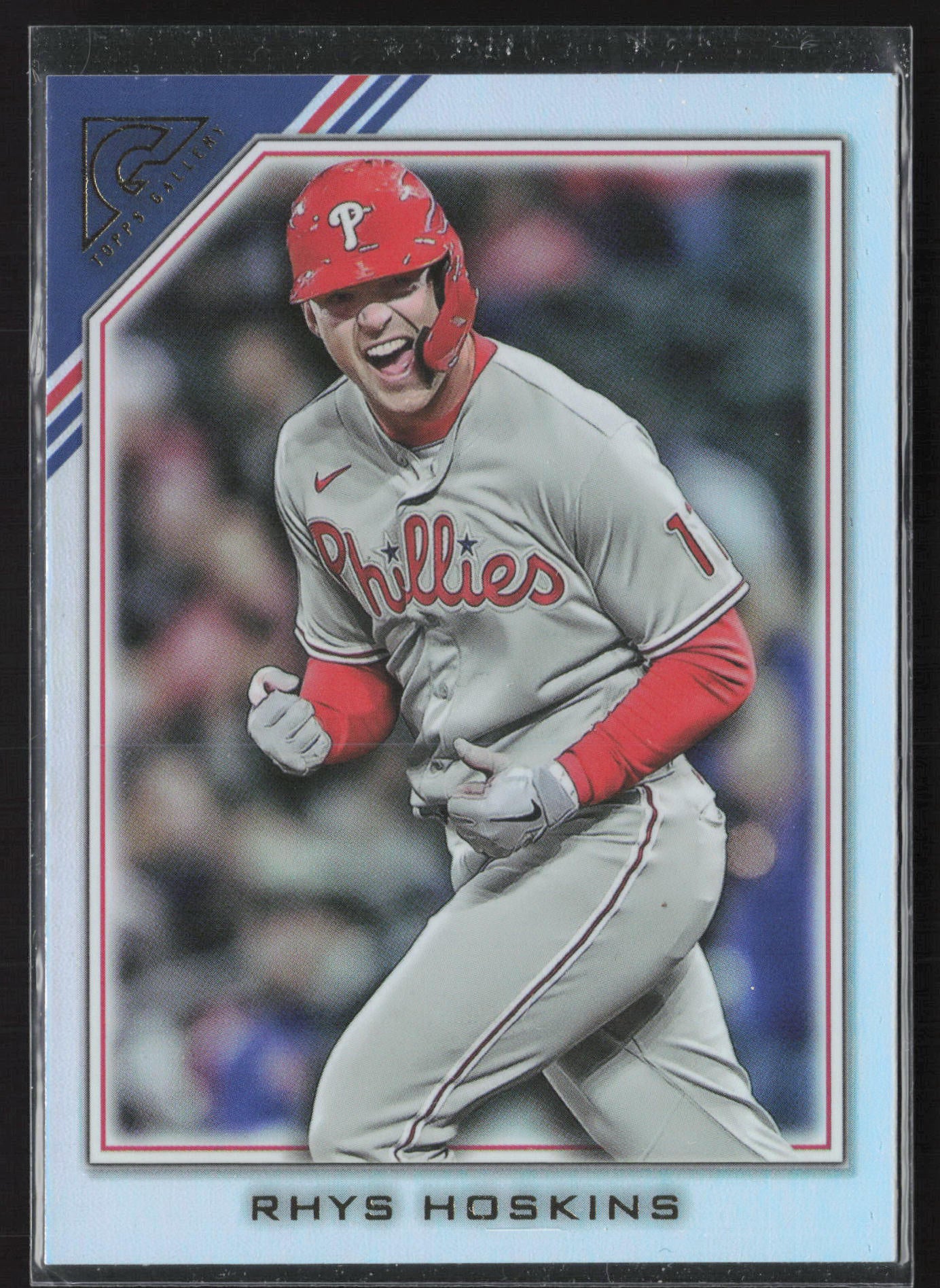 2022 Topps Gallery #47 Rhys Hoskins Rainbow Foil