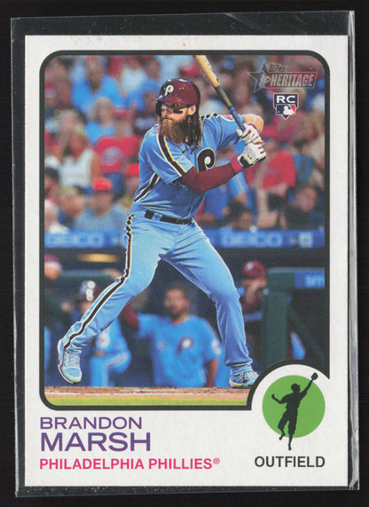 2022 Topps Heritage #636 Brandon Marsh