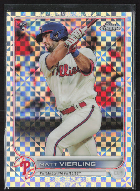 2022 Topps Chrome #181 Matt Vierling X-Fractor