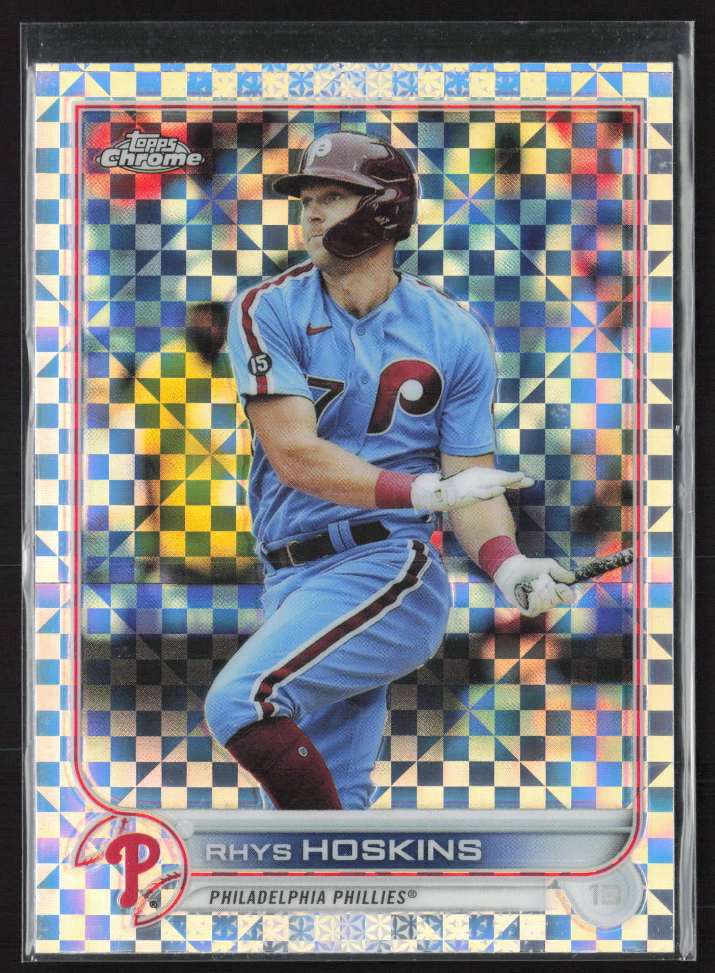 2022 Topps Chrome #8 Rhys Hoskins X-Fractor