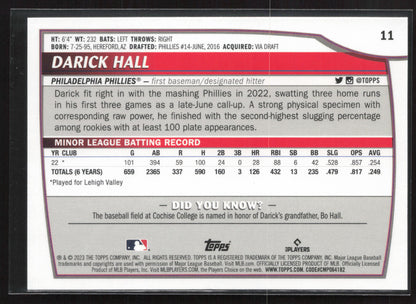 2023 Topps Big League #11 Darick Hall