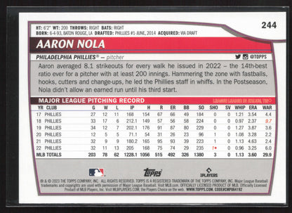 2023 Topps Big League #244 Aaron Nola