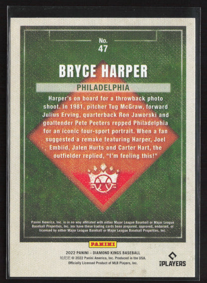 2022 Panini Diamond Kings #47 Bryce Harper