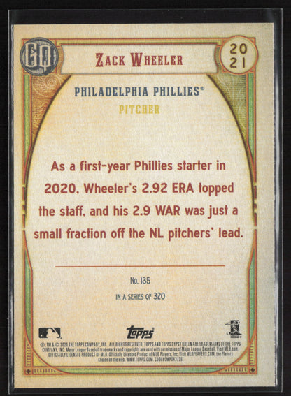 2021 Topps Gypsy Queen #135 Zack Wheeler