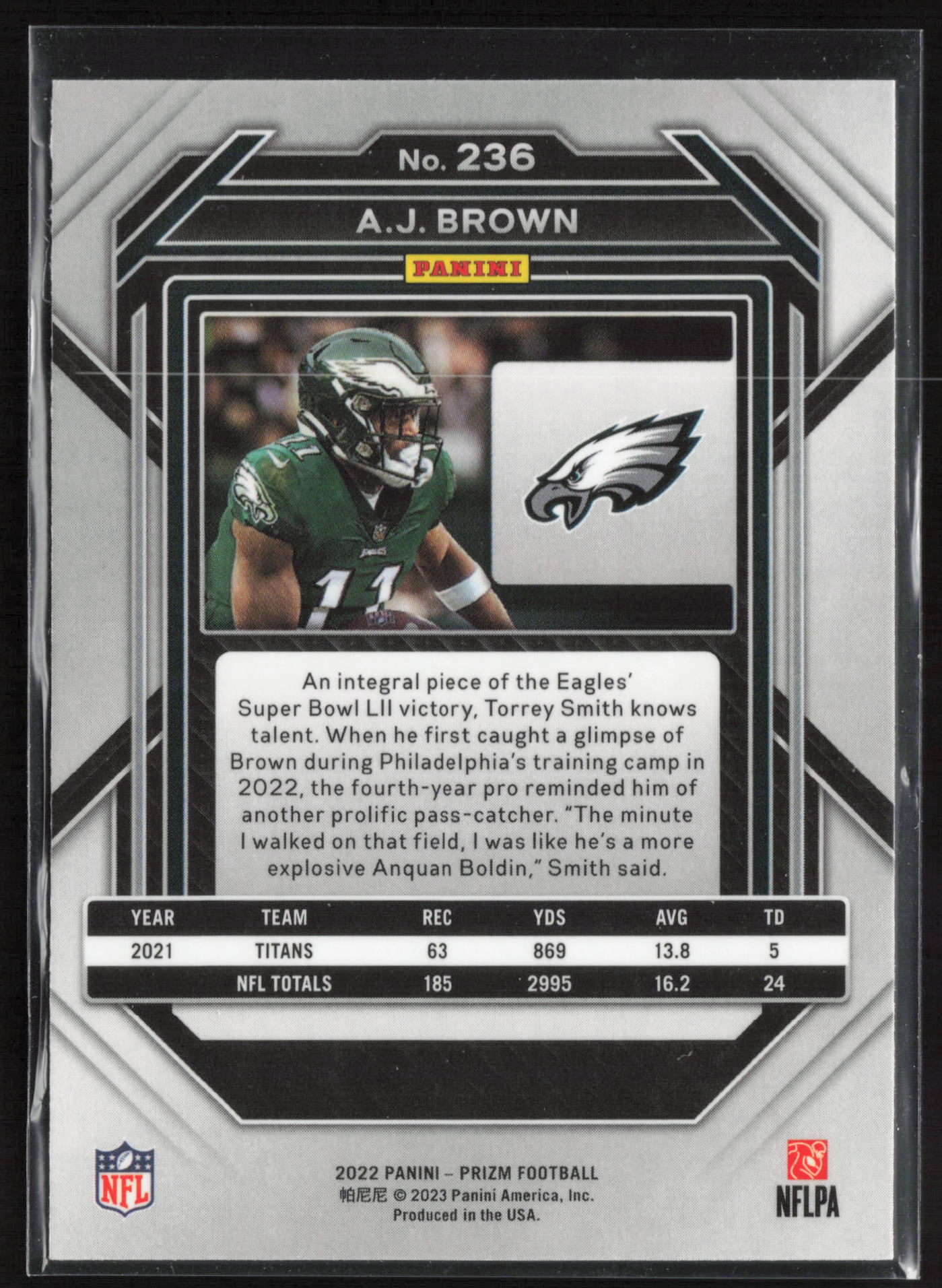 2022 Panini Prizm #236 A.J. Brown