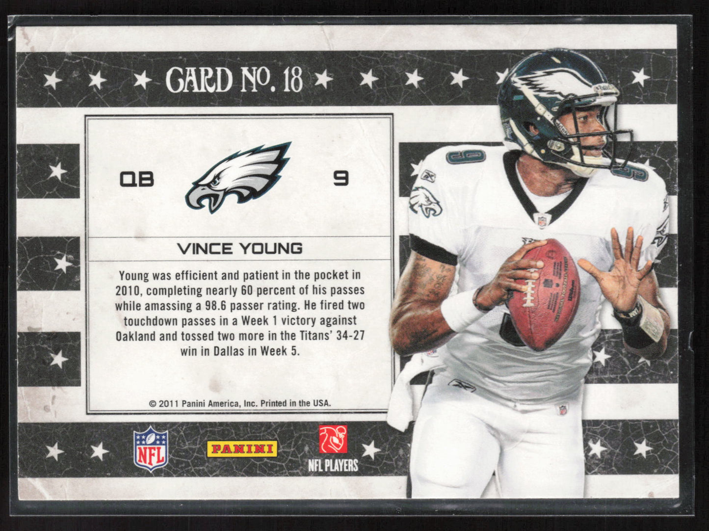 2011 Panini Gridiron Gear #18 Vince Young NFL Nation